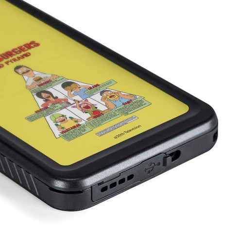 Bobs Burgers Food Pyramid Galaxy S24 Plus Waterproof Case